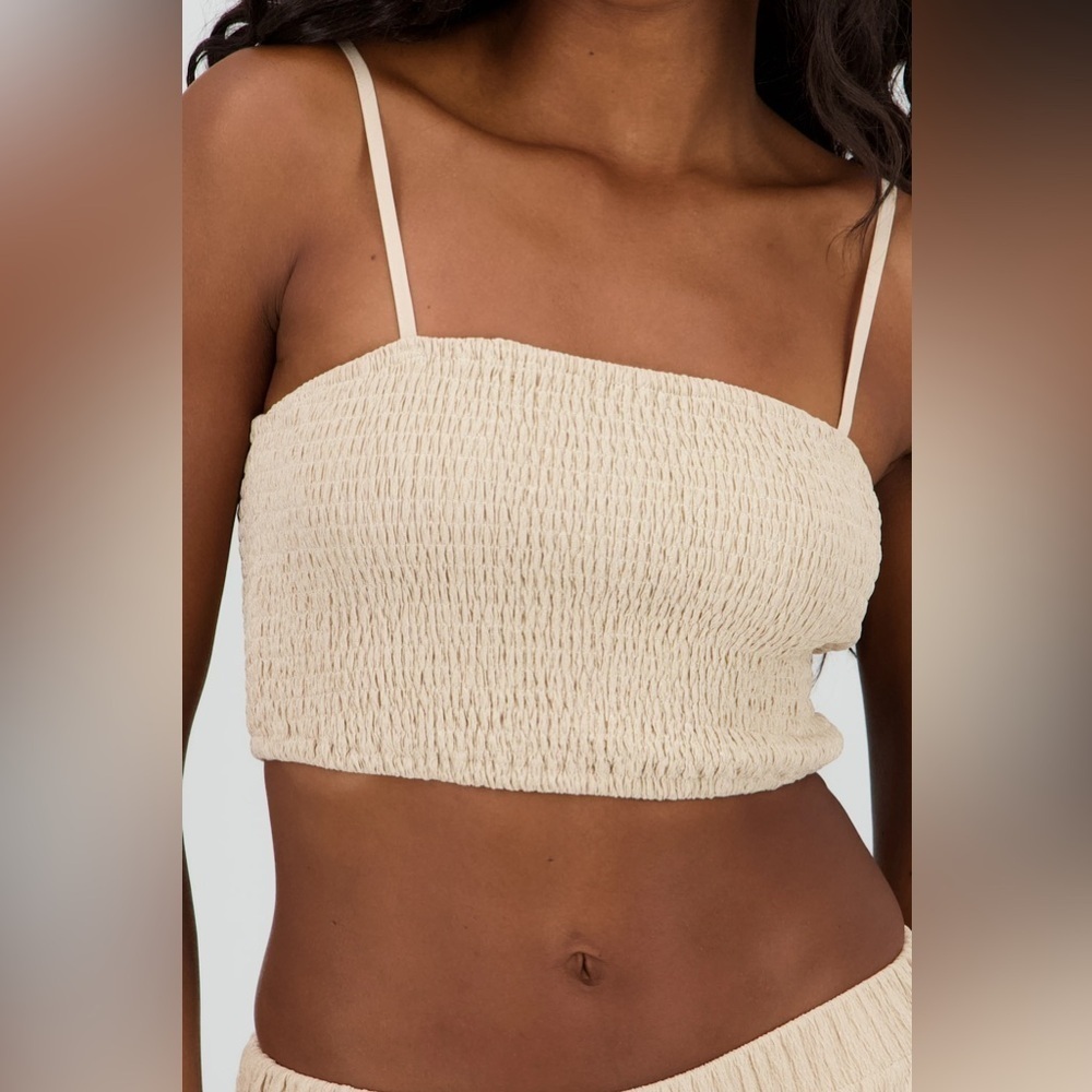 Forever 21 crop top Stylish Tan Women's size large